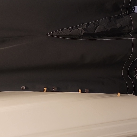 Atelier Paris Black Maxi Skirt with Tan Accents - Picture 7 of 9